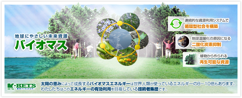 バイオマス-地球にやさしい未来資源